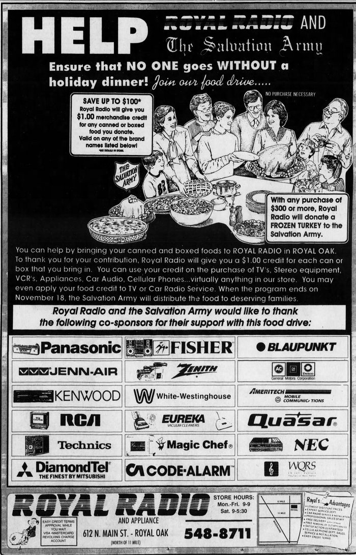 Royal Radio - Nov 8 1989 Ad